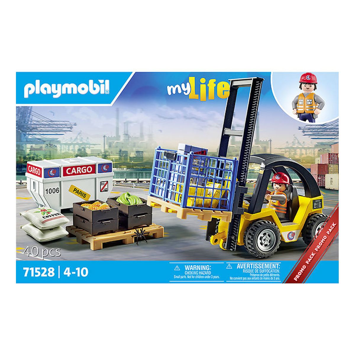 Playmobil My Life - Gaffeltruck Med Last - 71528 - 40 Dele