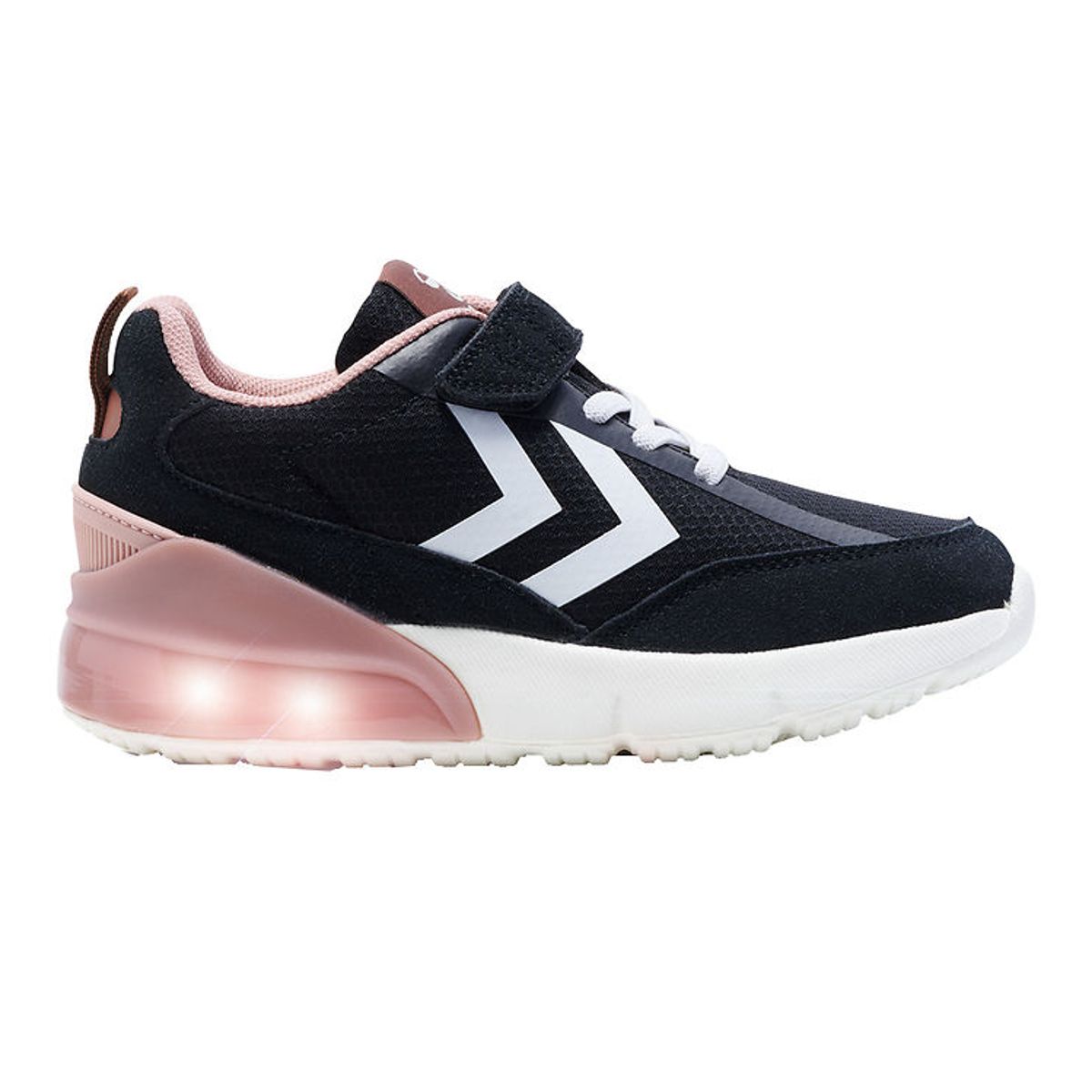 Hummel Sko m. Lys - Daylight - Sort/Pink