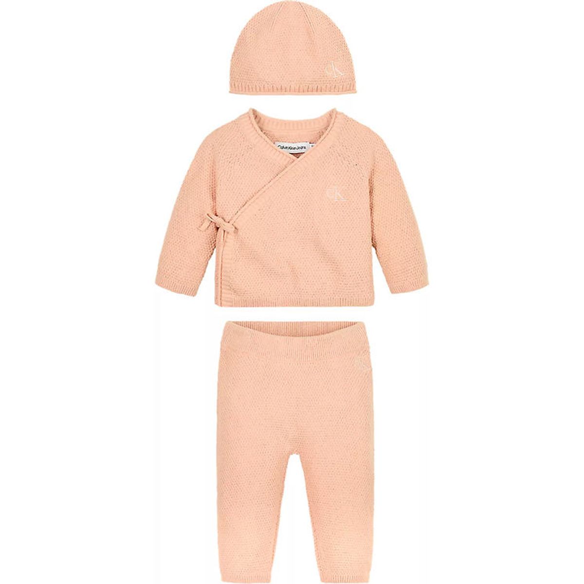 Calvin Klein Gaveæske - Bluse/Bukser/Hue - Strik - Pink Sand