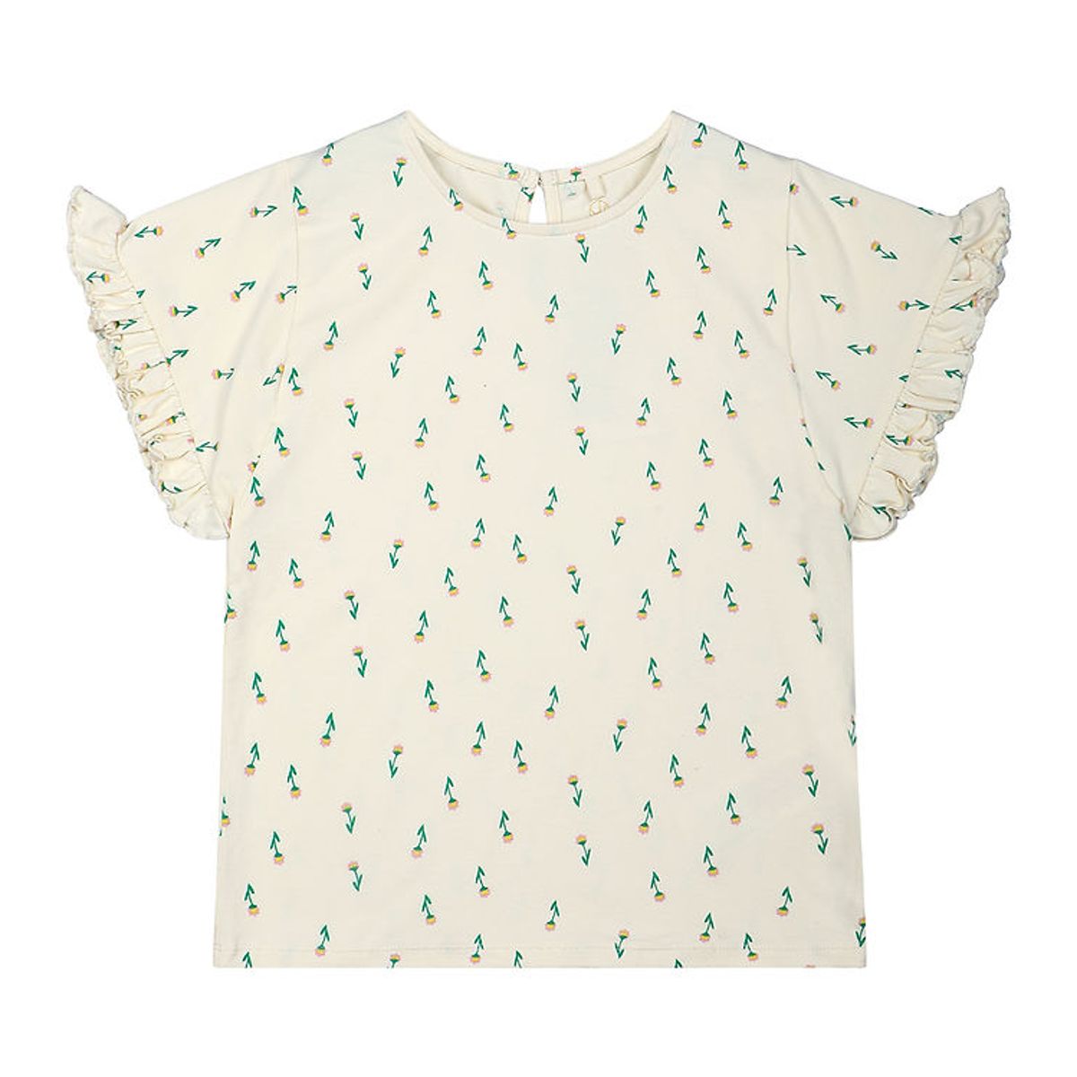 The New T-shirt - TnKaisa - White Swan Small Flower AOP