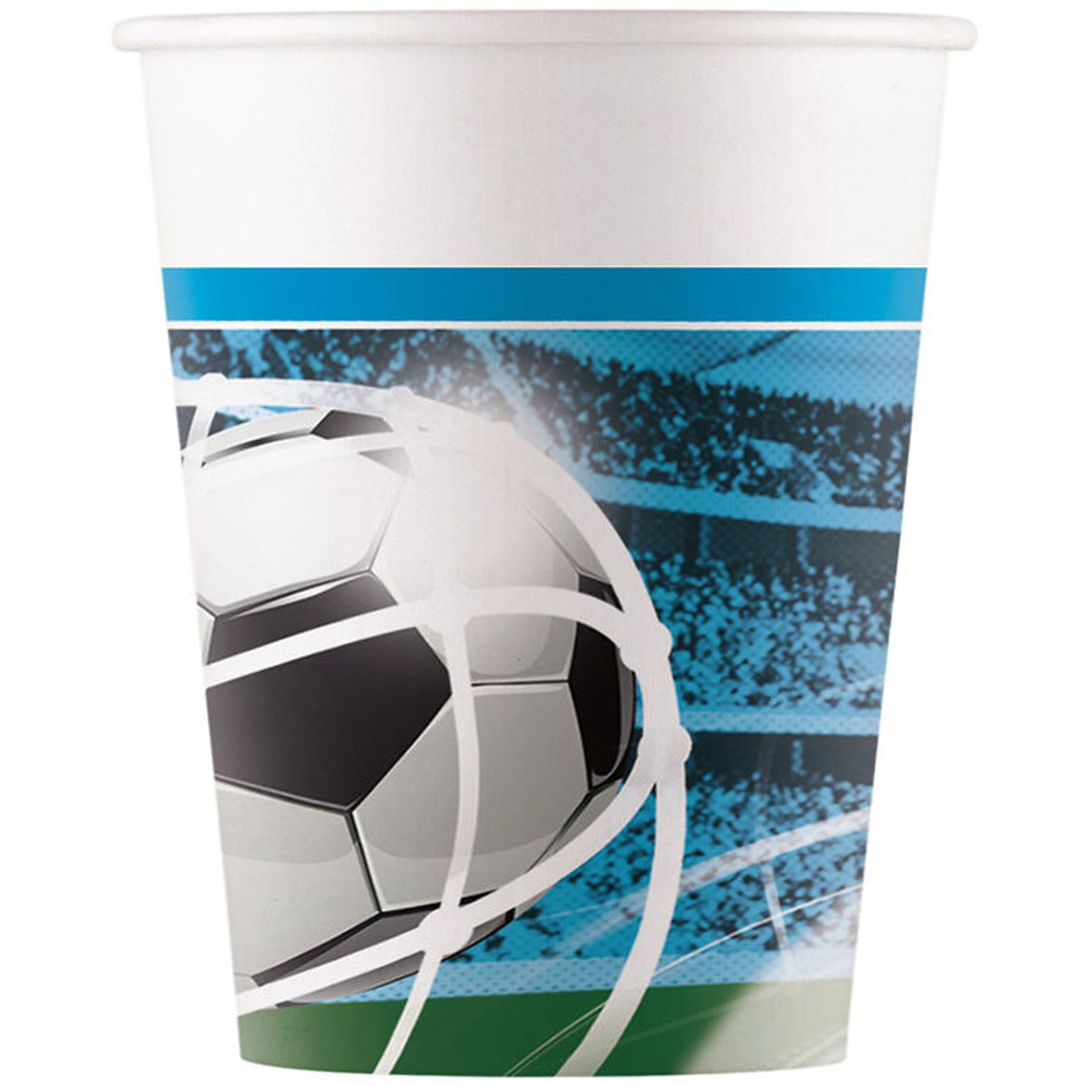 Decorata Party Papkrus - 8-pak - 200 ml - Soccer Fans