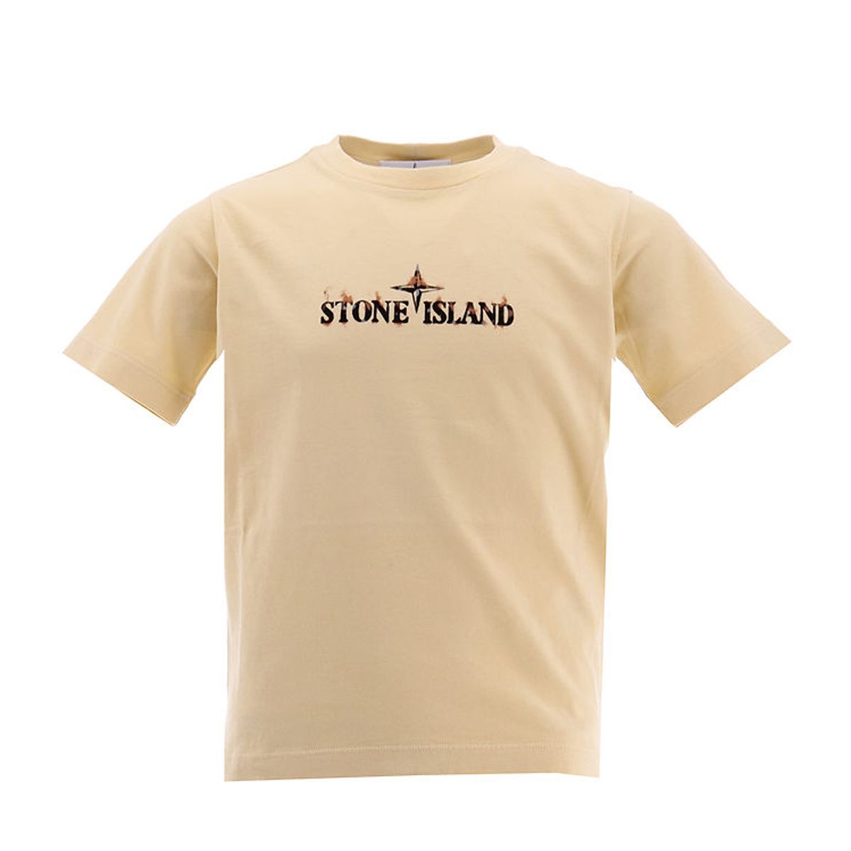 Stone Island T-shirt - Natural Beige m. Sort