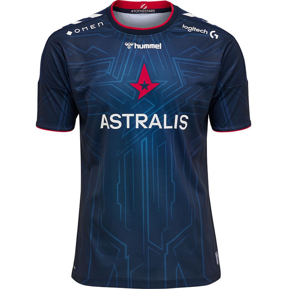 Hummel T-shirt - Astralis 21/22 Game Jersey - Marine/Sponsor