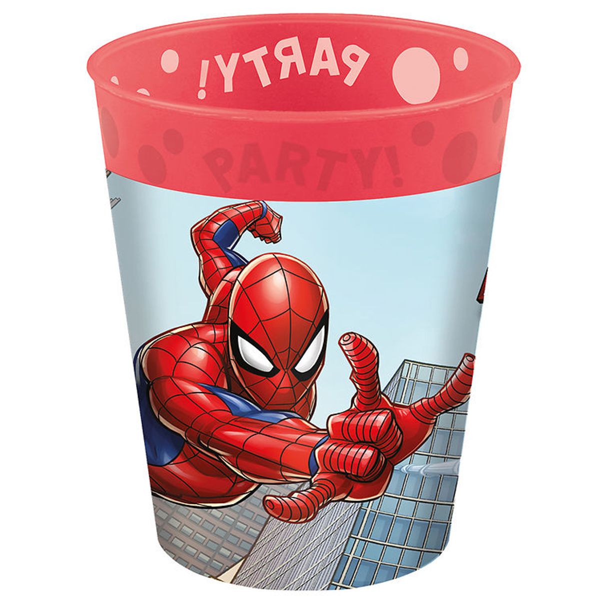 Decorata Party Plastikkopper - 4-pak - 250 ml - Spider-Man Crime