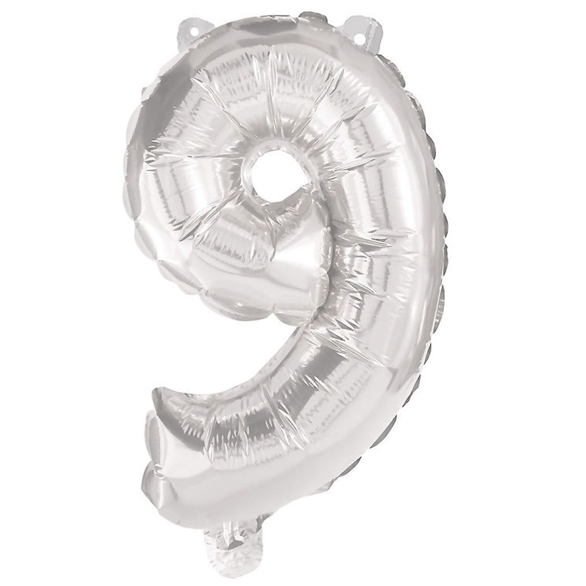 Decorata Party Foileballon - 85 cm - No 9 - Sølv