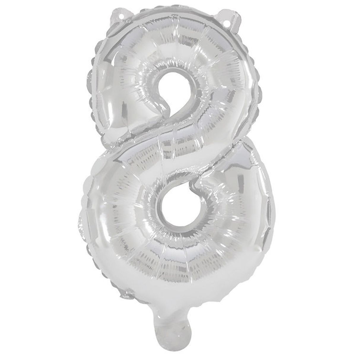 Decorata Party Foileballon - 95 cm - No 8 - Sølv