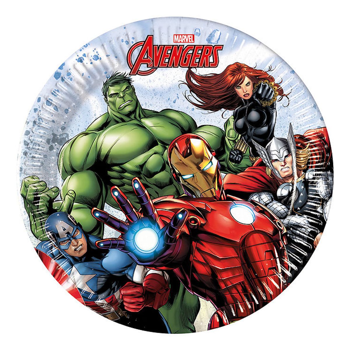 Decorata Party Paptallerkner - 8-pak - 19,5 cm - Avengers Infini