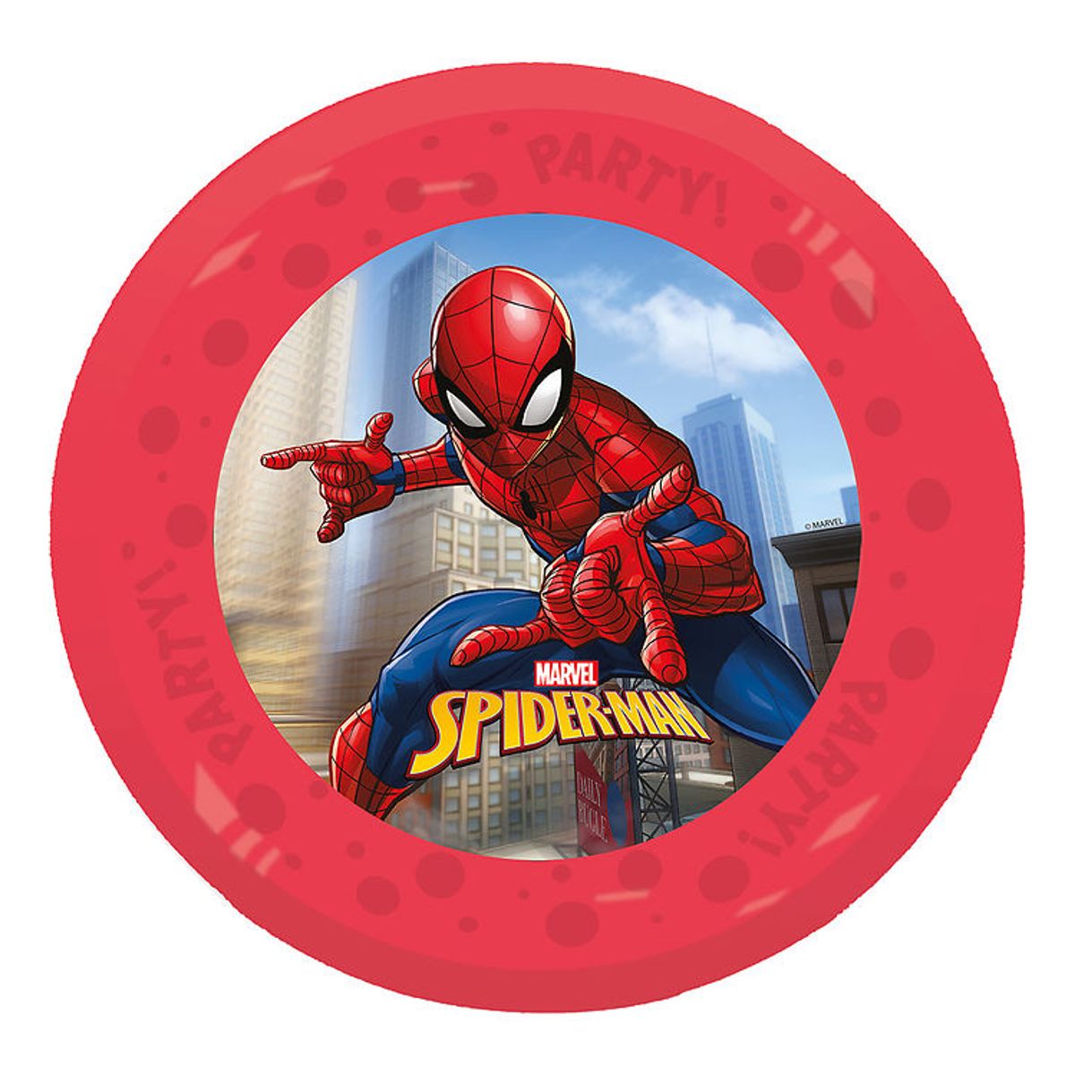 Decorata Party Plastiktallerkner - 4-pak - 21 cm - Spider-Man Cr