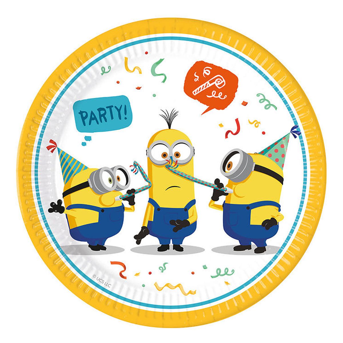 Decorata Party Paptallerkner - 8-pak - 23 cm - Minions: The Rise