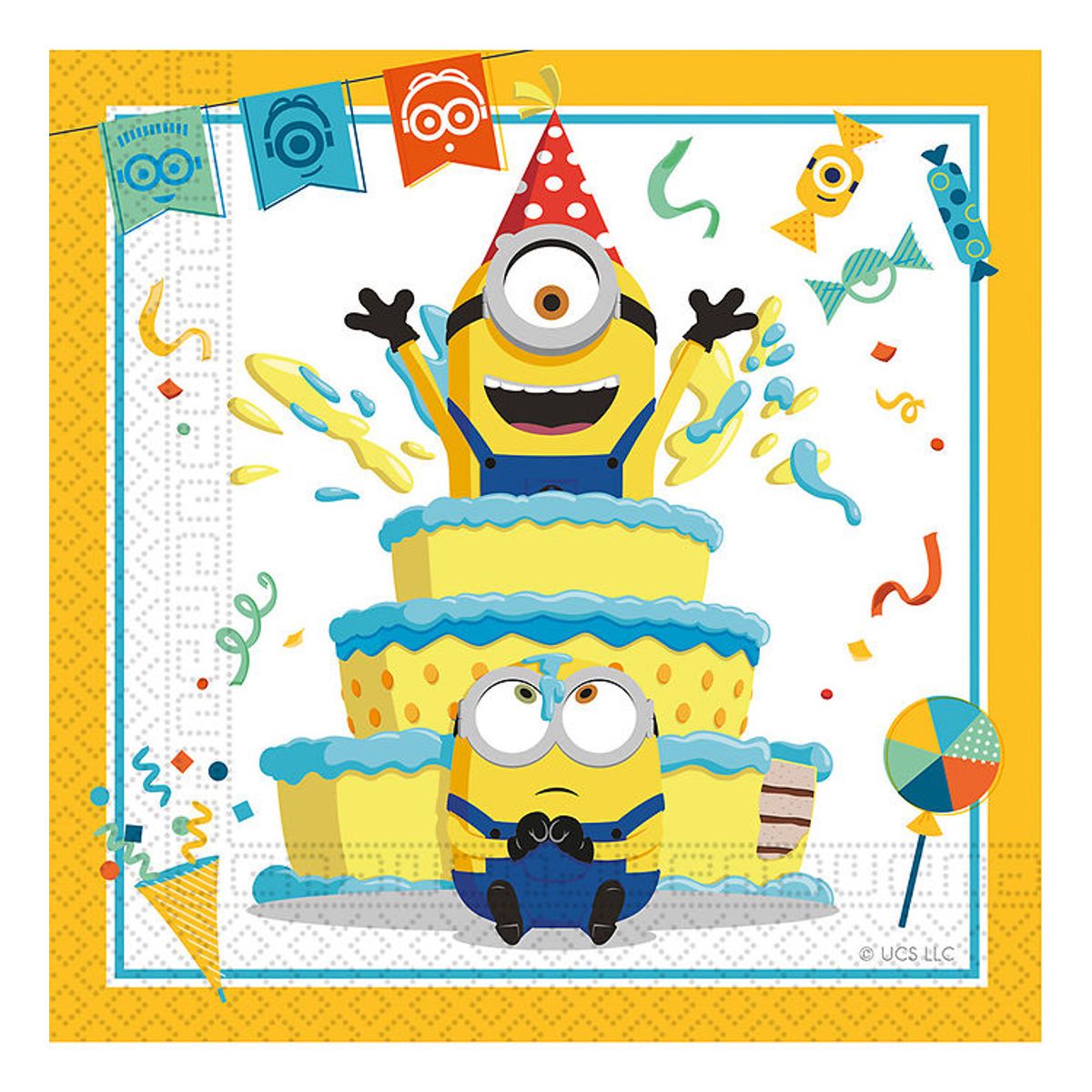 Decorata Party Servietter - 20-pak - 33x33 cm - Minions: The Ris