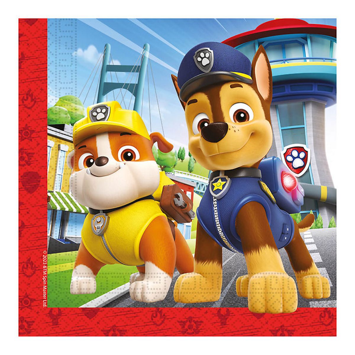 Decorata Party Servietter - 20-pak - 33x33 cm - Paw Patrol Rescu