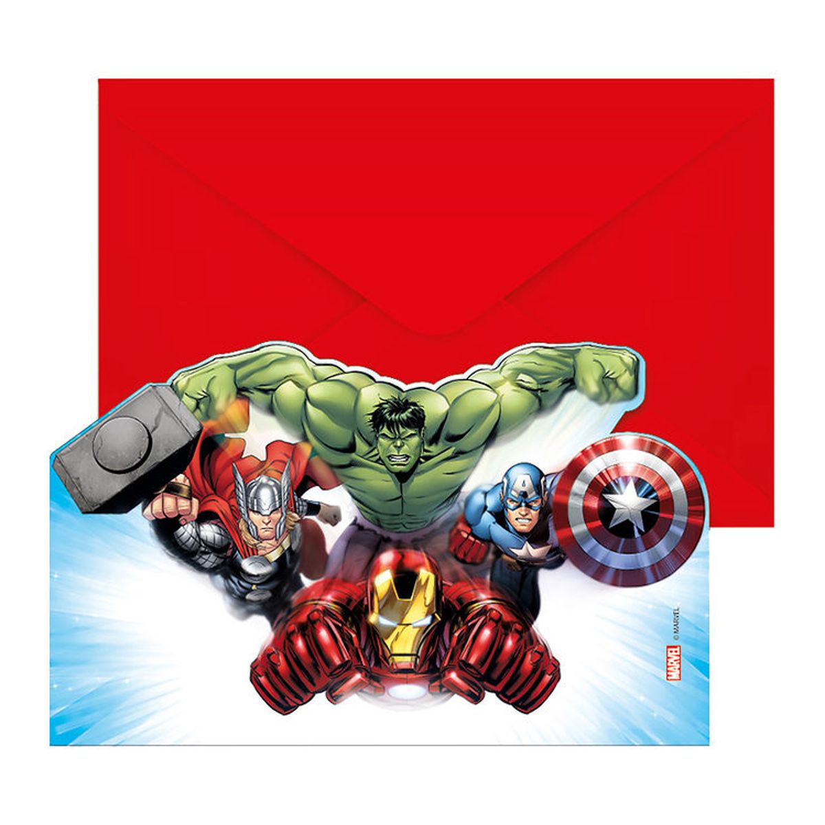 Decorata Party Invitationer - 6-pak - Avengers Infinity Stones