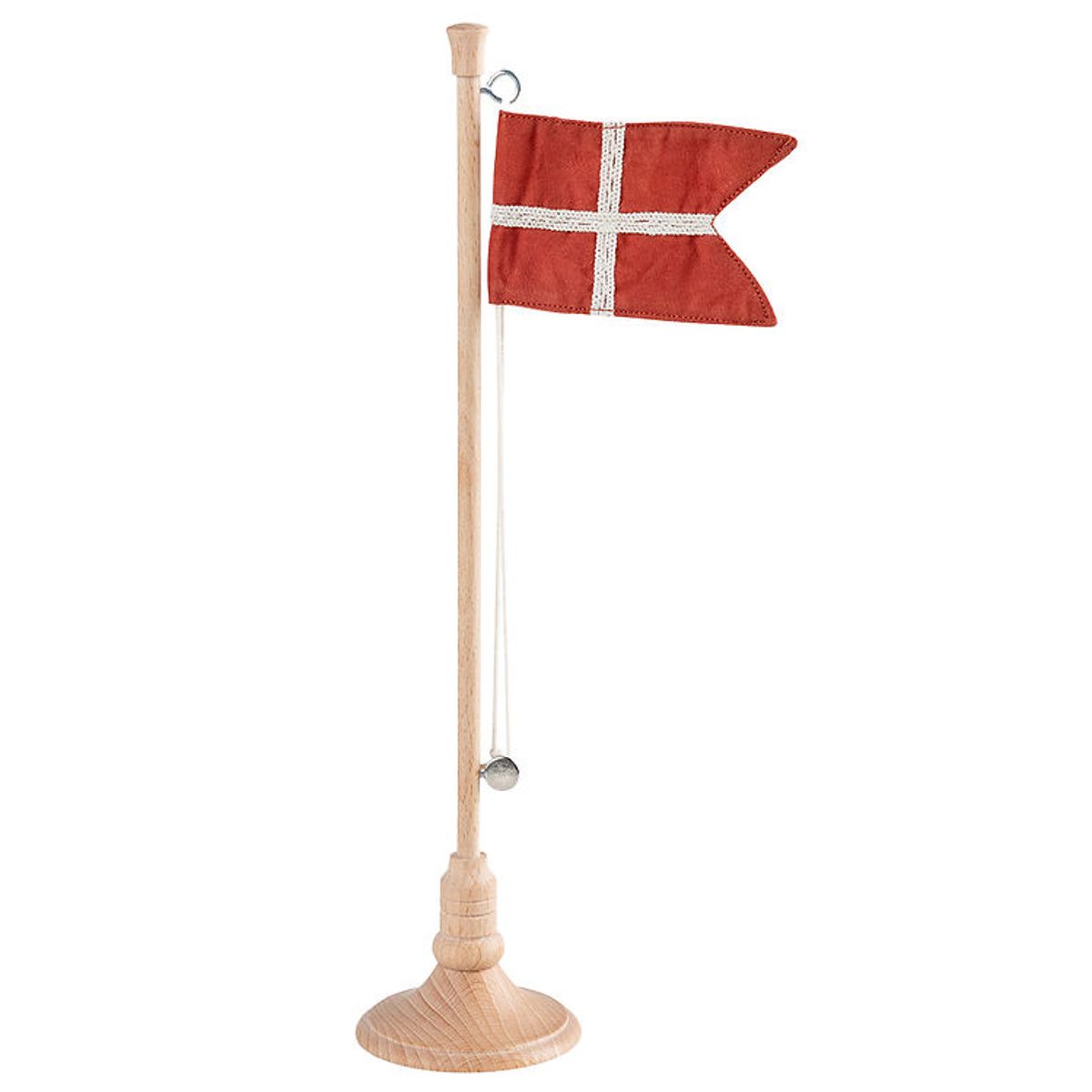 Sebra Bordflag - Træ - 28 cm - Dannebrog