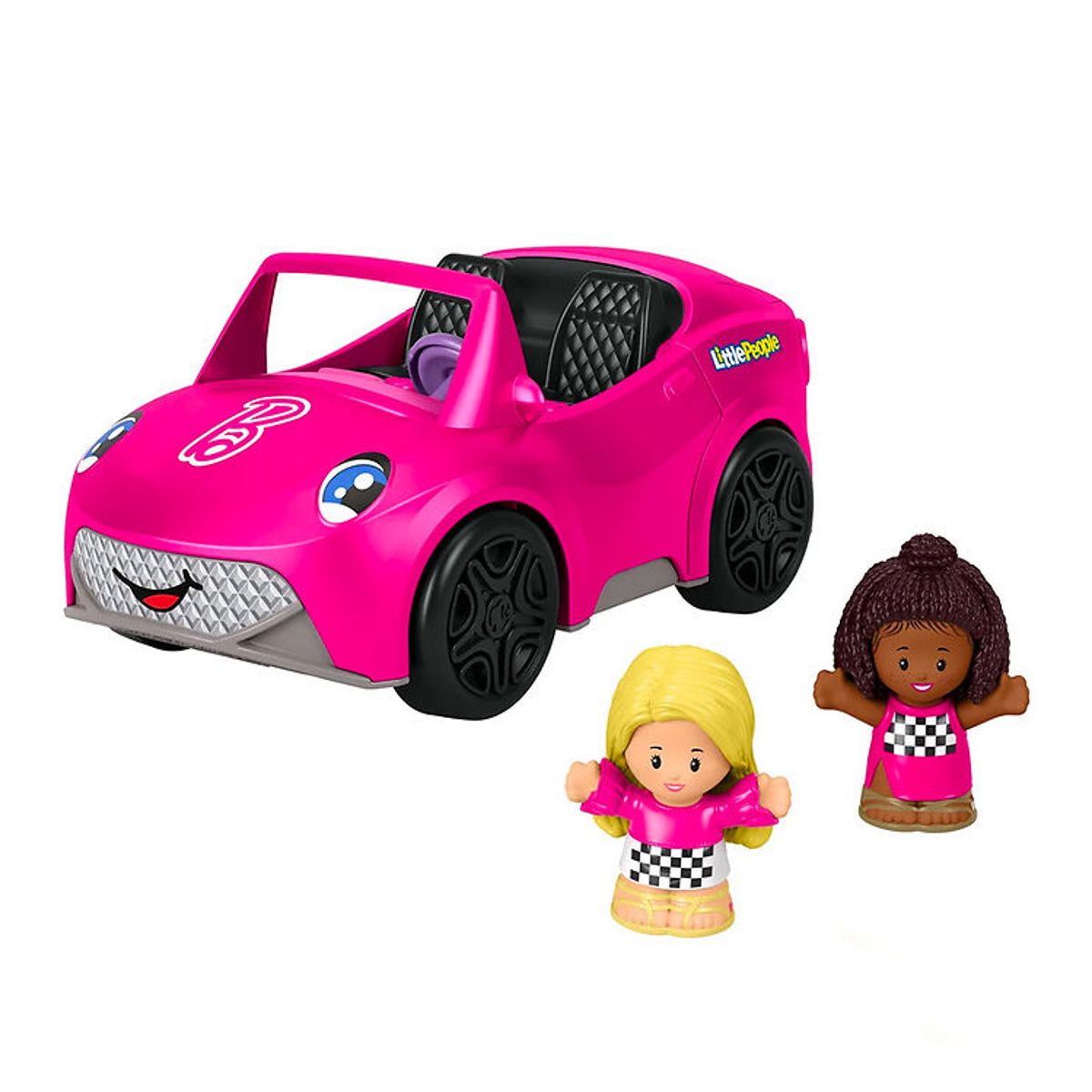 Fisher-Price Bil m. Lyd - Little People - Pink m. Barbie