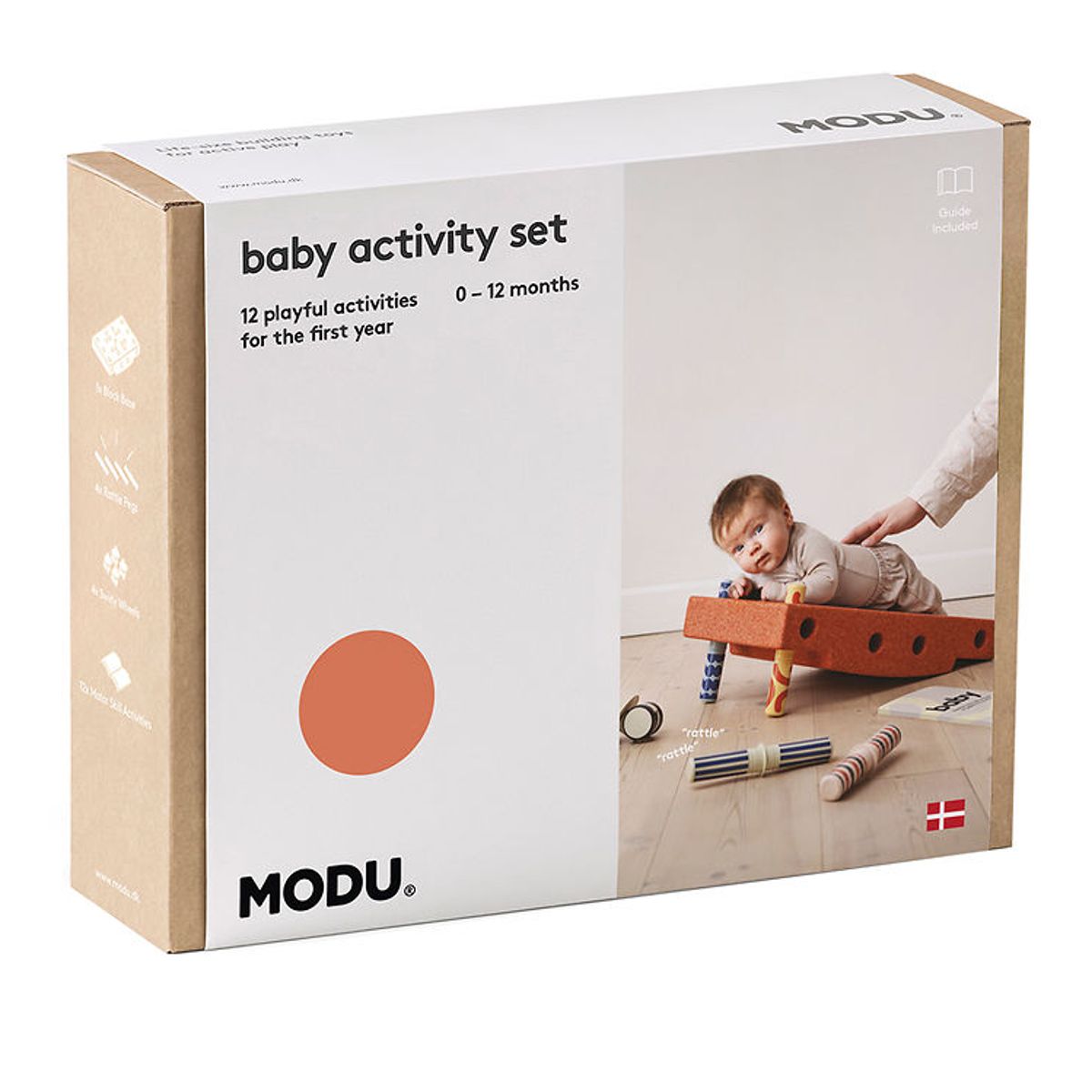 MODU Baby Activity Set - Burnt Orange/Dusty Green