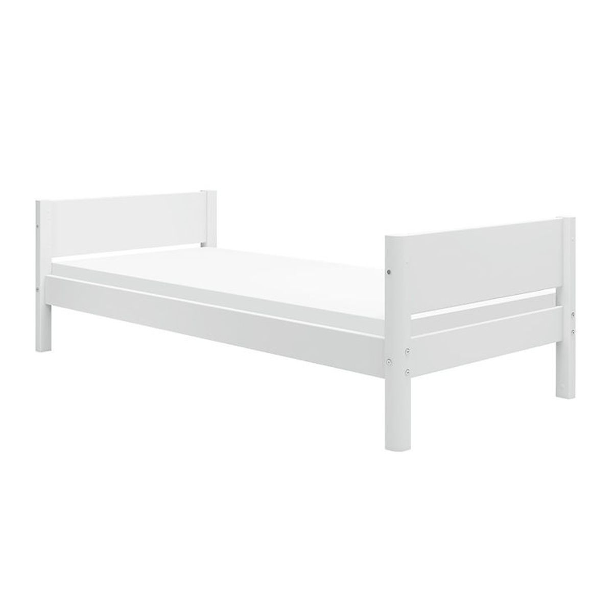 Flexa Enkeltseng - White - 210x101x66,5 cm - Hvid