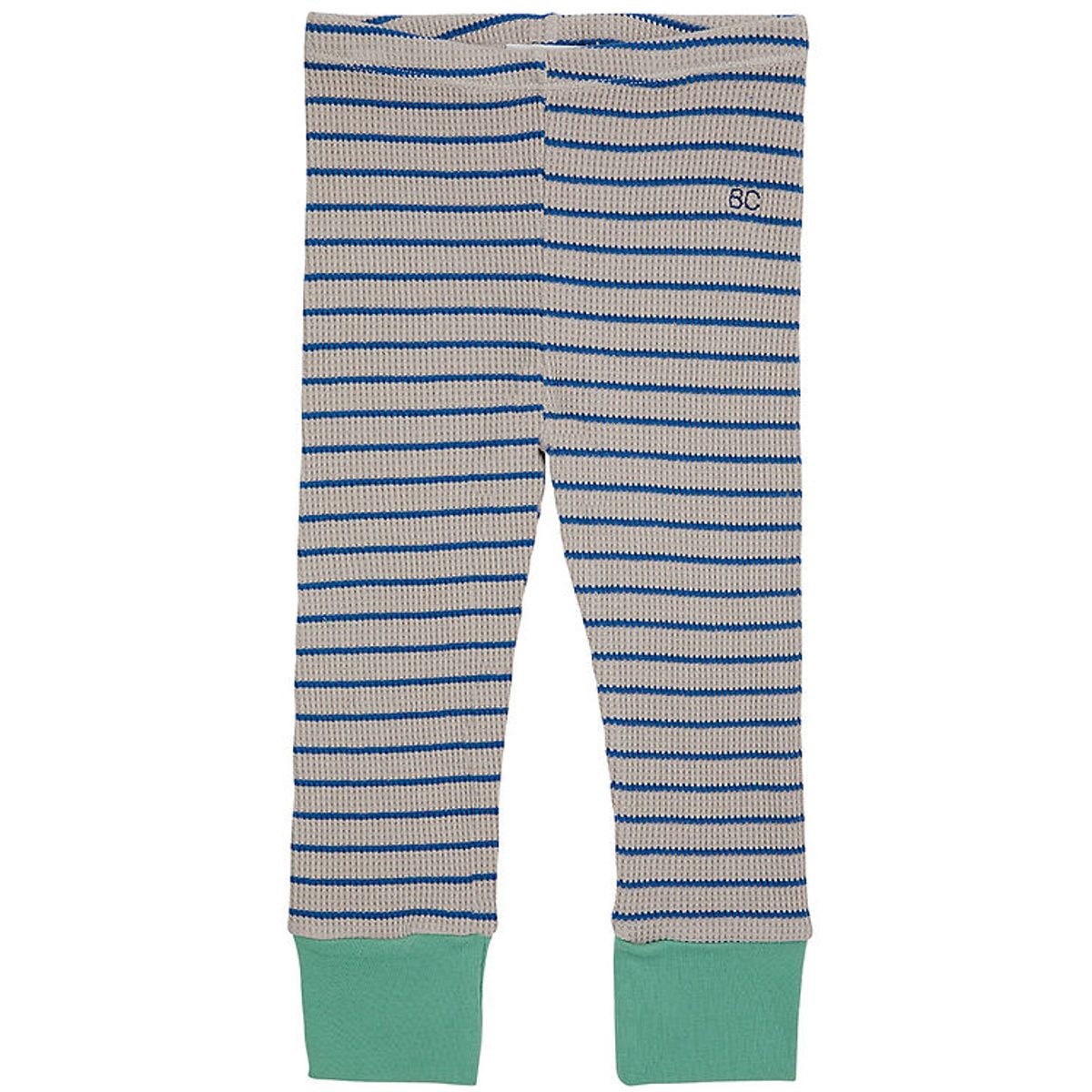 Bobo Choses Leggings - Stripes Waffle - Blå