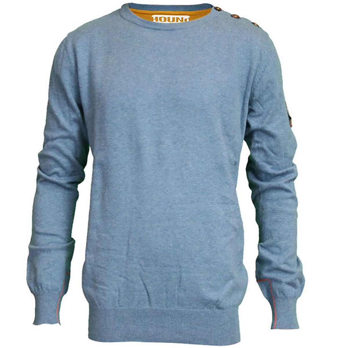 Hound Bluse - Strik - Dusty Blue Melange