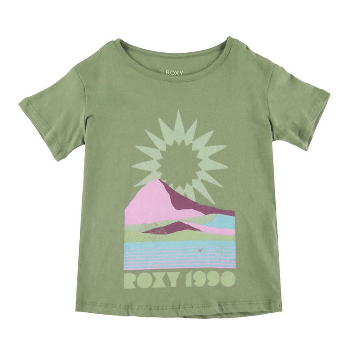 Roxy T-Shirt - Day And Night - Vintage B - Oil Green