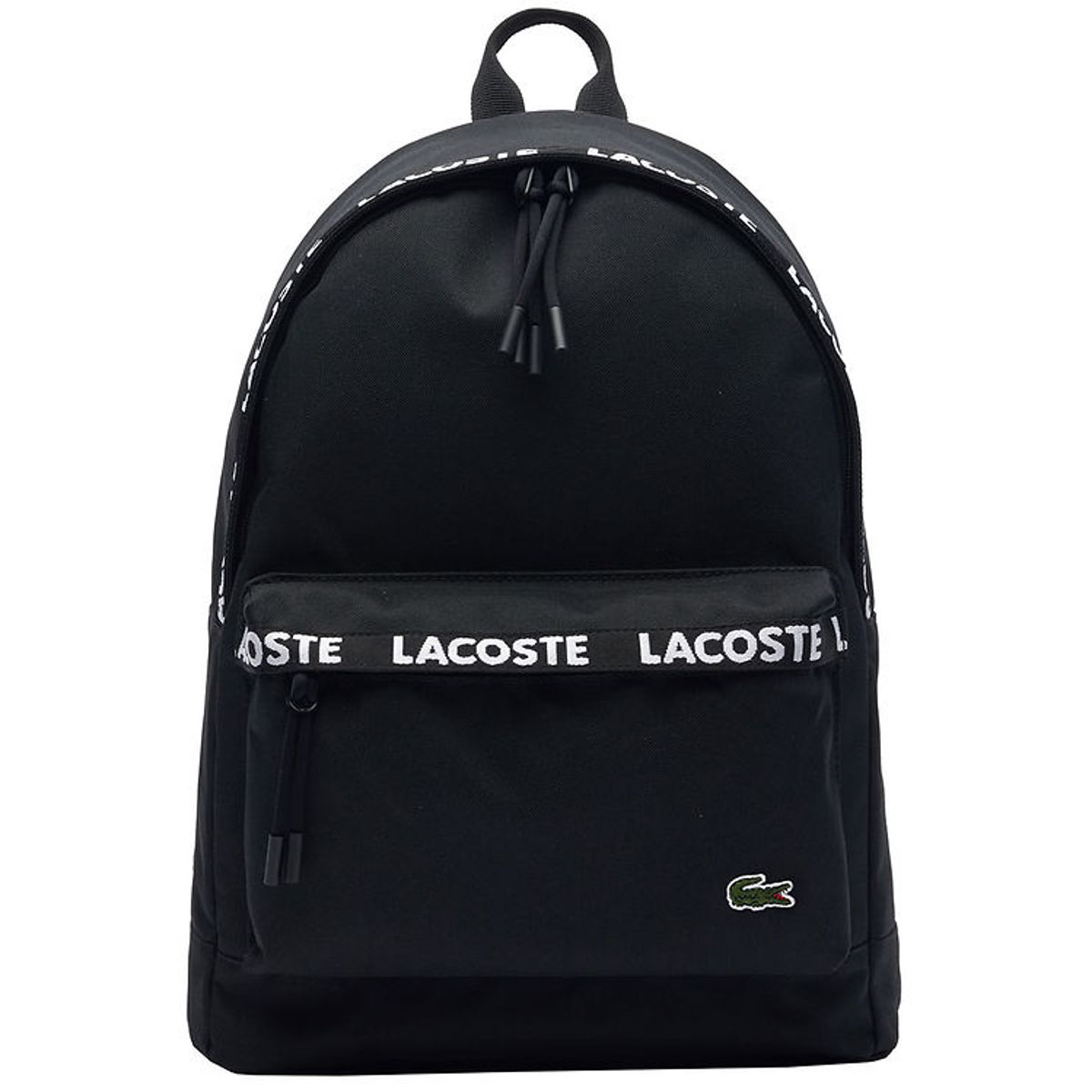 Lacoste Rygsæk - Sort m. Logostribe