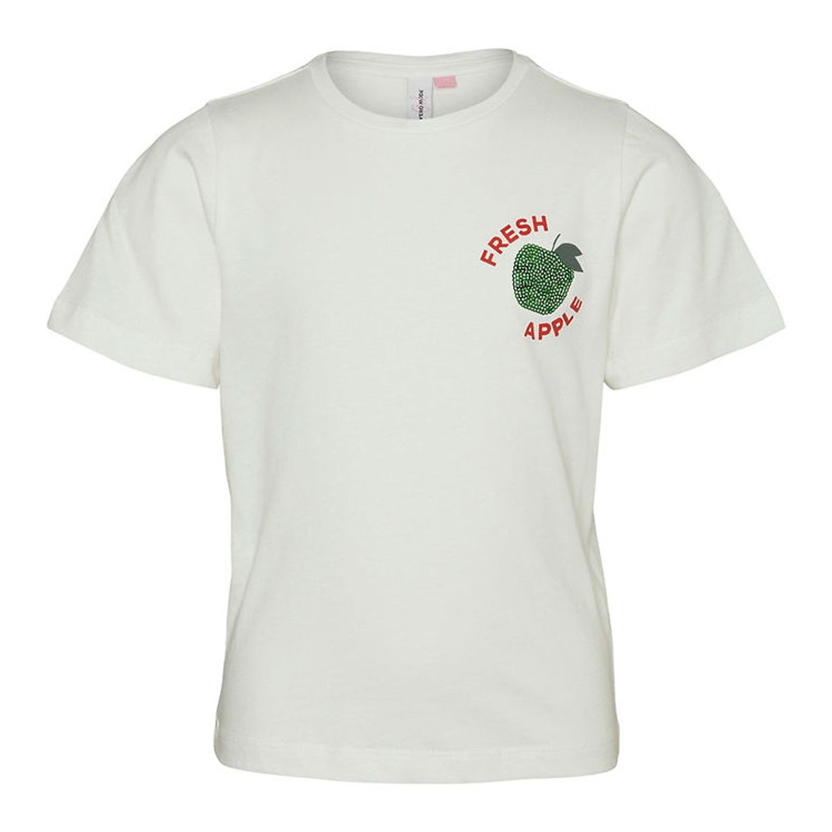 Vero Moda Girl T-shirt - VmEllie - Snow White/W. Balsam Green