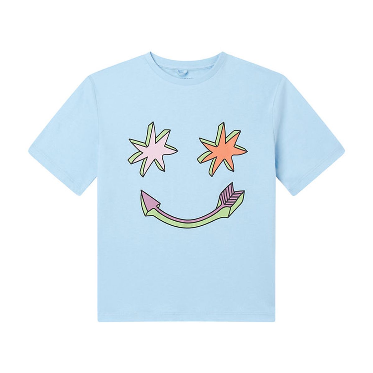 Stella McCartney Kids T-shirt - Lyseblå m. Stjerner