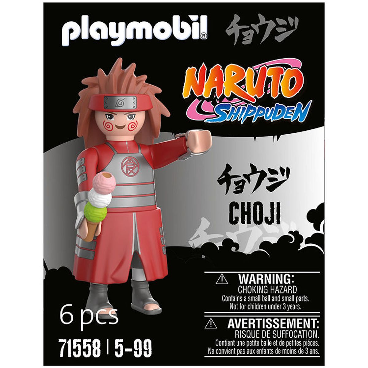 Playmobil Naruto - Choji - 71558 - 6 Dele