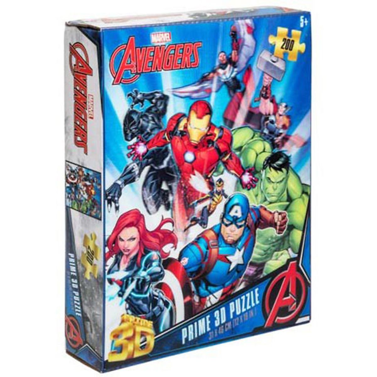 Prime 3D Puzzle Puslespil - 3D - 200 Brikker - Avengers