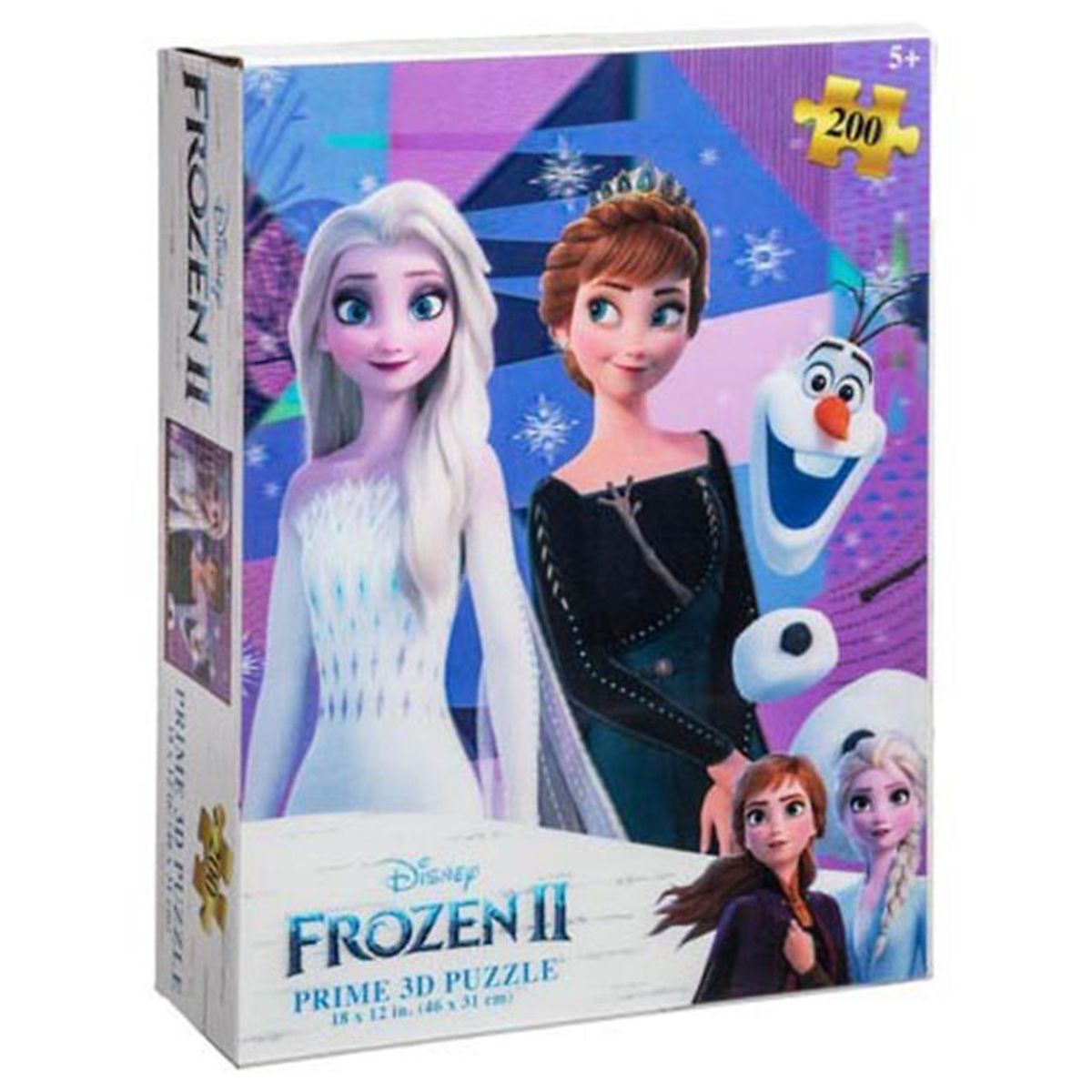 Prime 3D Puzzle Puslespil - 3D - 200 Brikker - Frozen