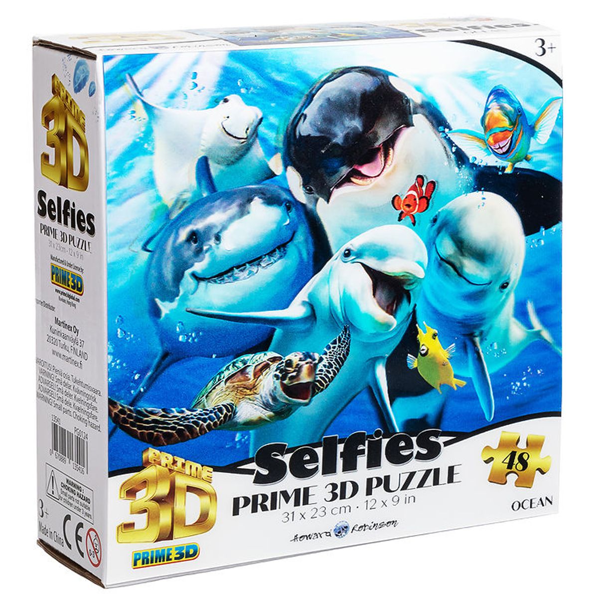 Prime 3D Puzzle Puslespil - 3D - 48 Brikker - Ocean Selfie