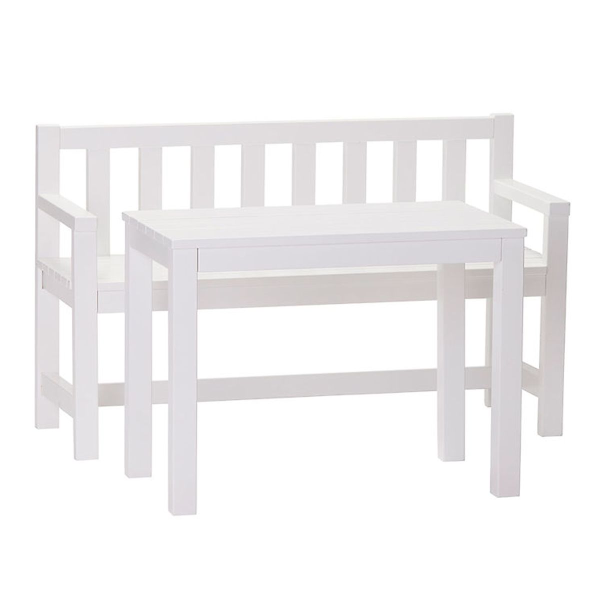 Kids Concept Havesæt - Træ - 90x33x55/60x35x45 cm - Hvid