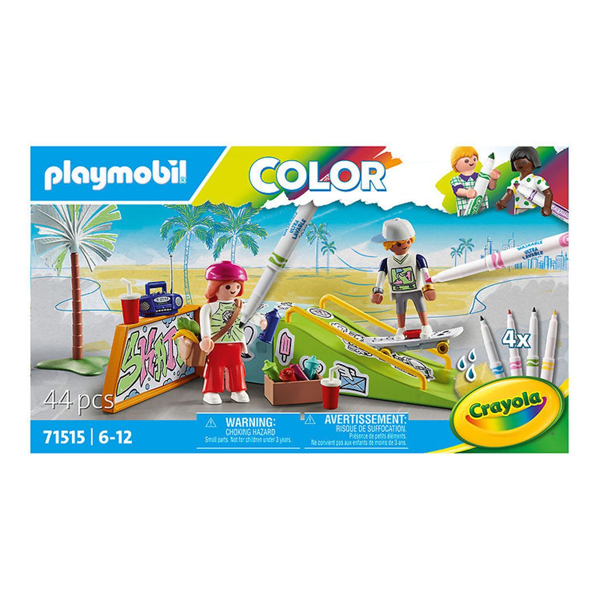 Playmobil Color - Skate Park - 71515 - 44 Dele