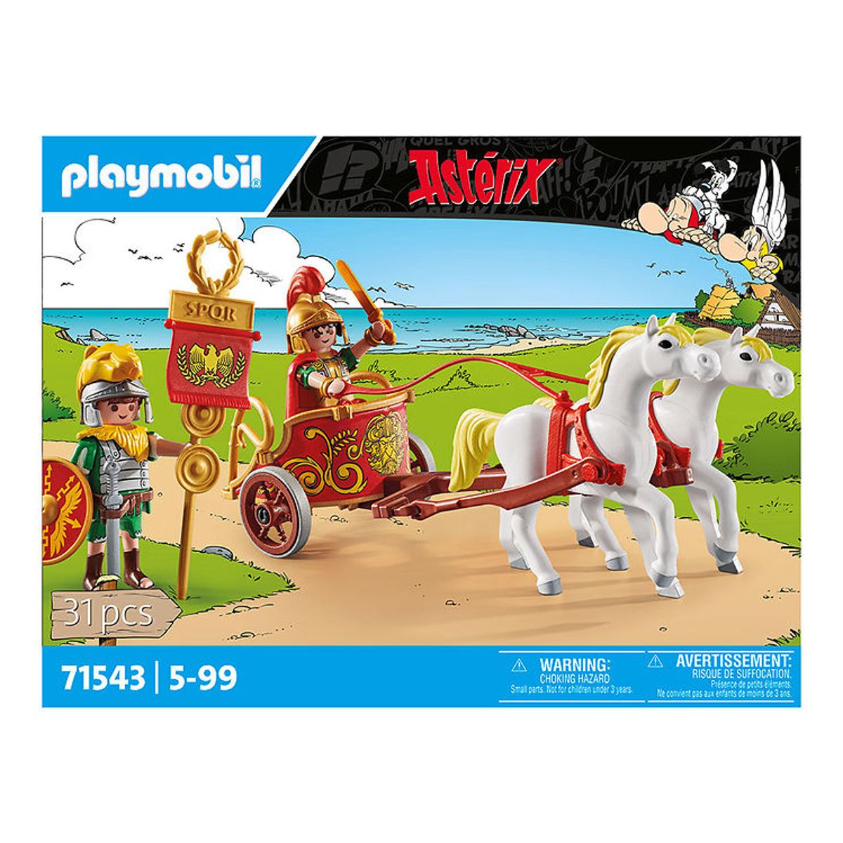 Playmobil Asterix - Romersk Stridsvogn - 71543 - 31 Dele