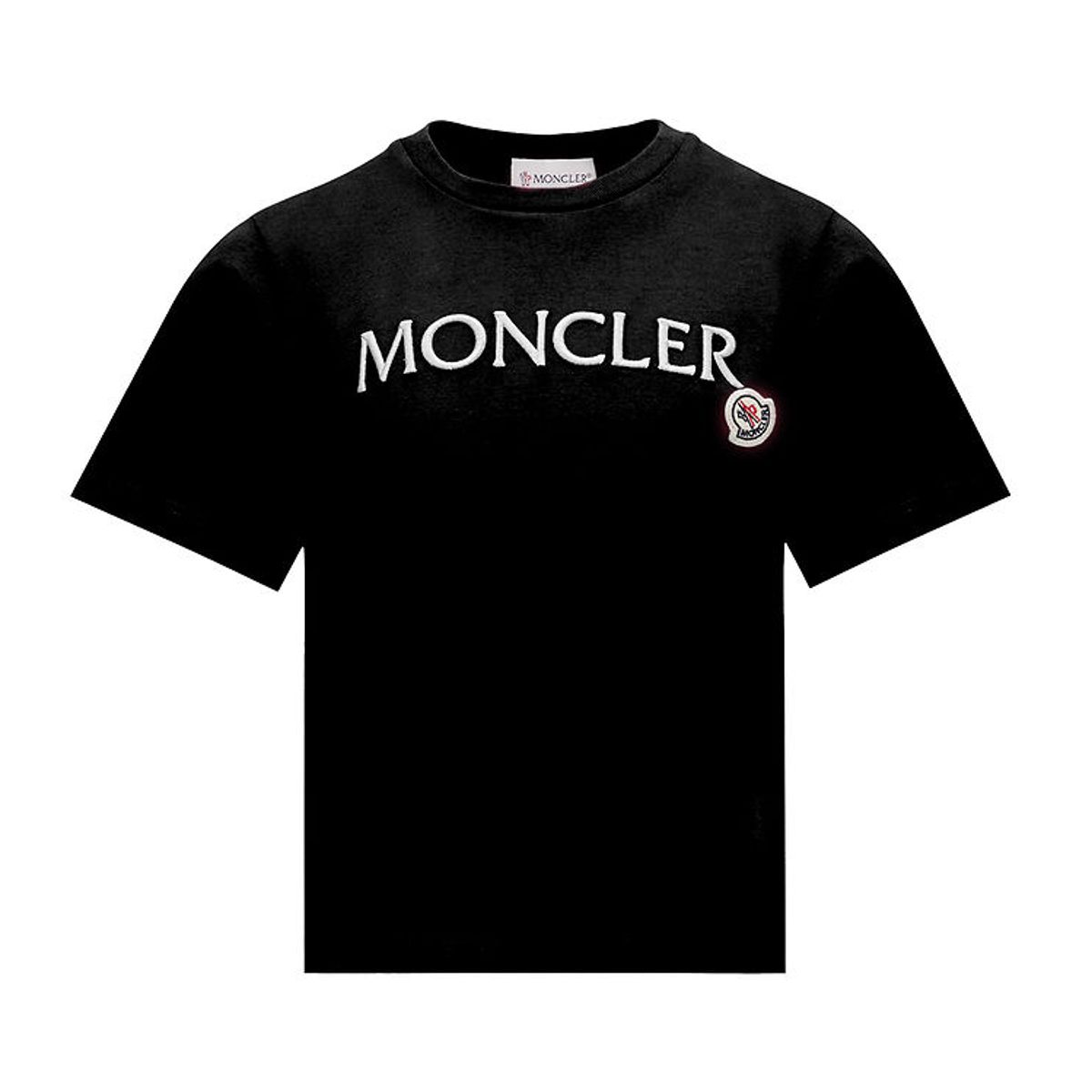 Moncler T-shirt - Sort m. Hvid