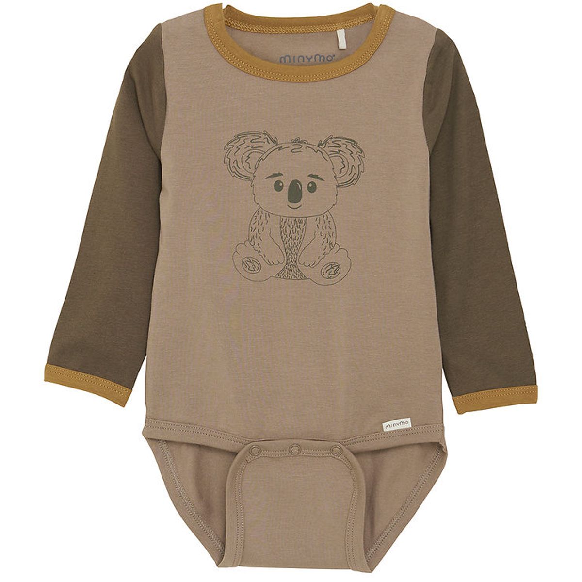 Minymo Body l/æ - Taupe Gray m. Koalabjørn