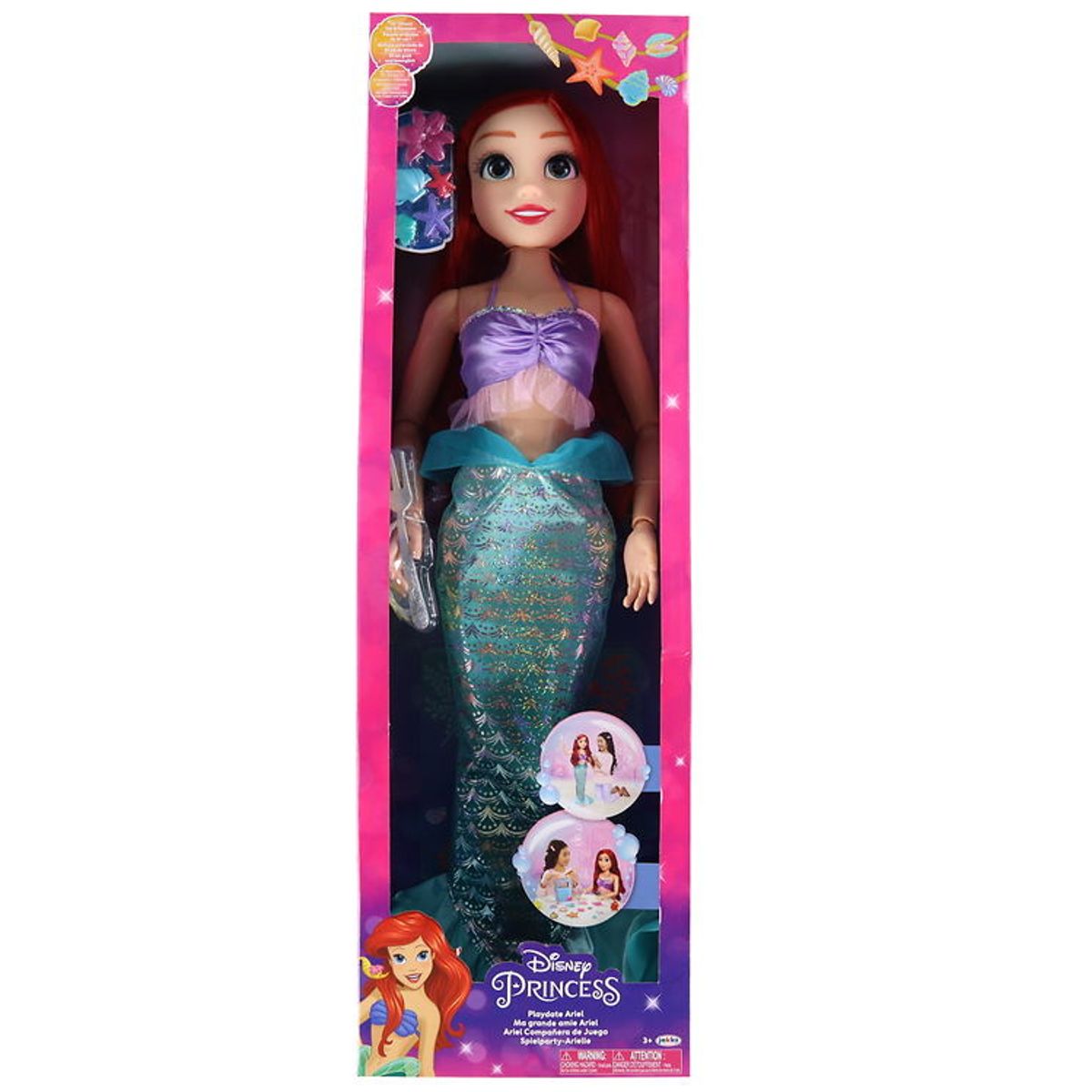 Disney Princess Dukke - 81 cm - Playdate Ariel