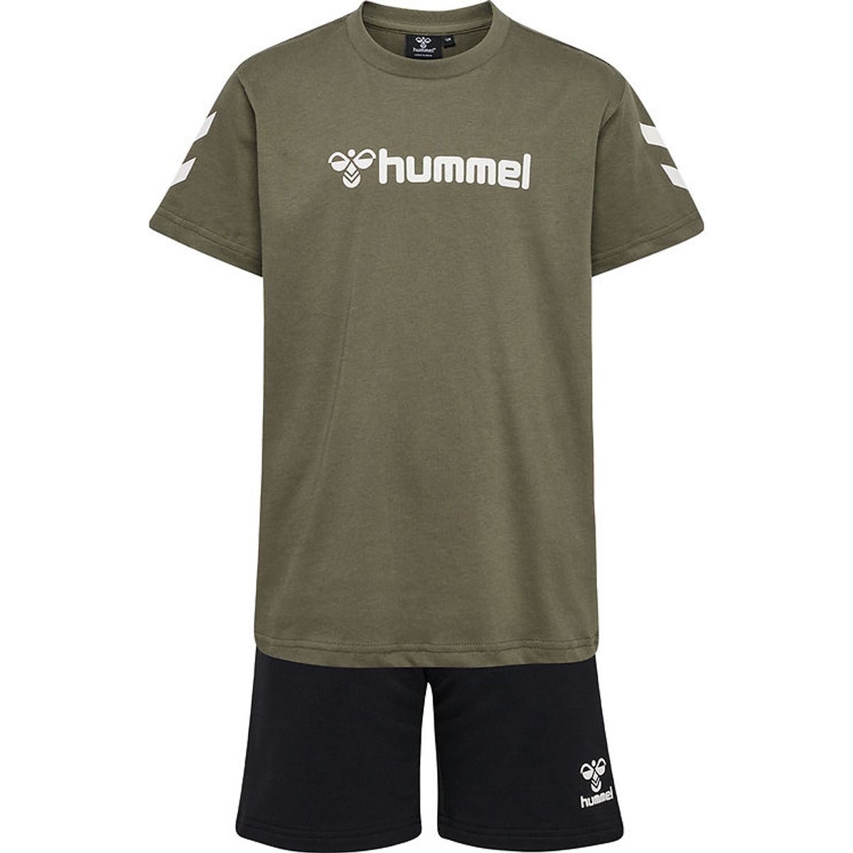 Hummel Shorts/T-shirt - hmlNovet - Dusty Olive