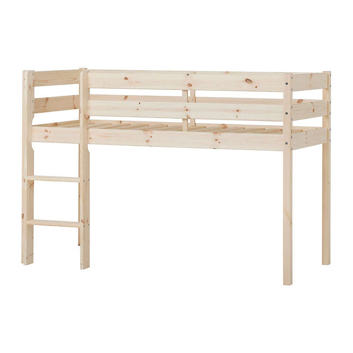 Hoppekids Seng - Halvhøj - ECO Comfort - 166x76x114 cm - Natural