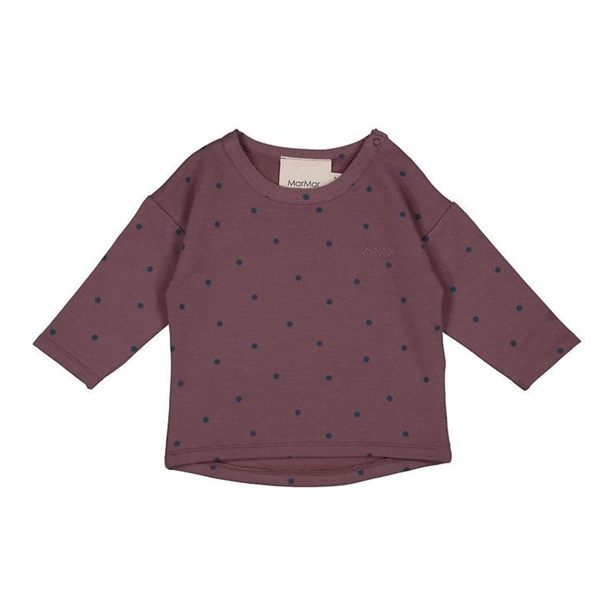 MarMar Bluse - Tajco - Modal - Mahogany Dot