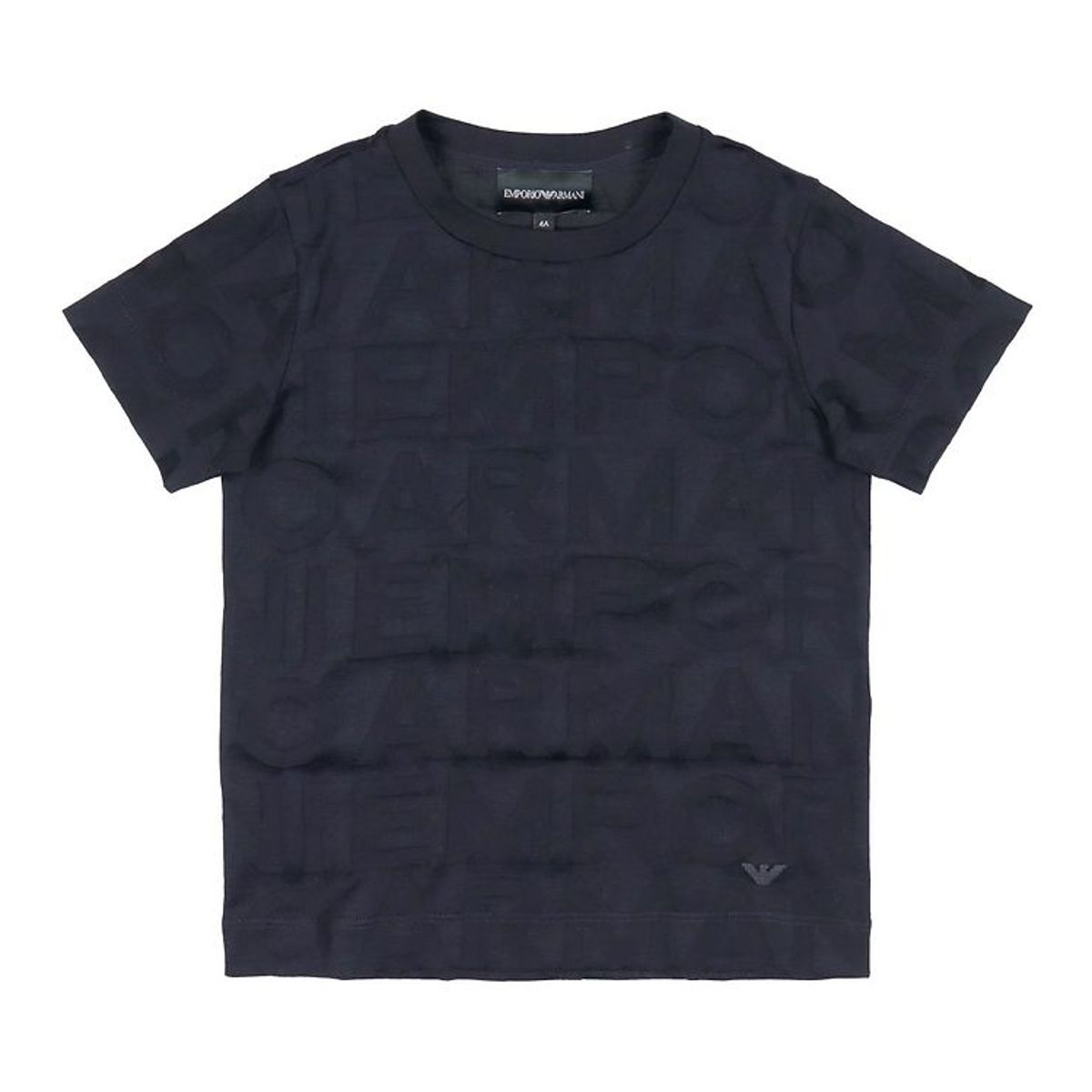 Emporio Armani T-shirt - Navy m. Tekst