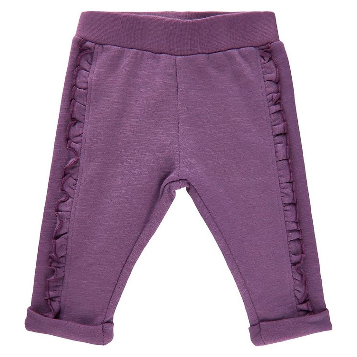 Minymo Sweatpants - Grape Jam m. Flæser