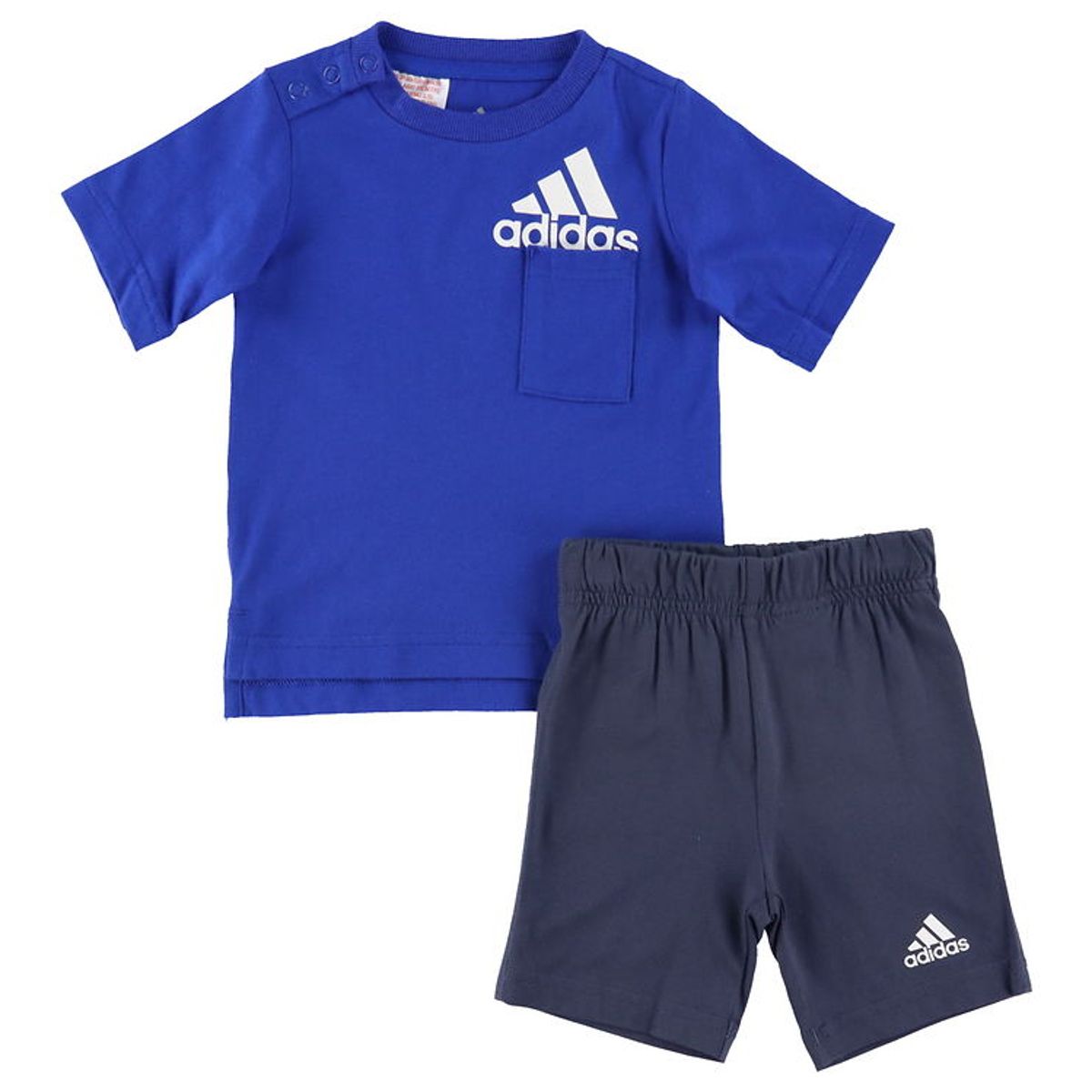 adidas Performance Sæt - T-shirt/Shorts - Royal Blue/Hvid