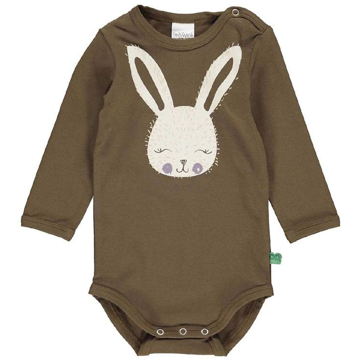 Freds World Body l/æ - Rabbit Font - Brown Mist m. Print