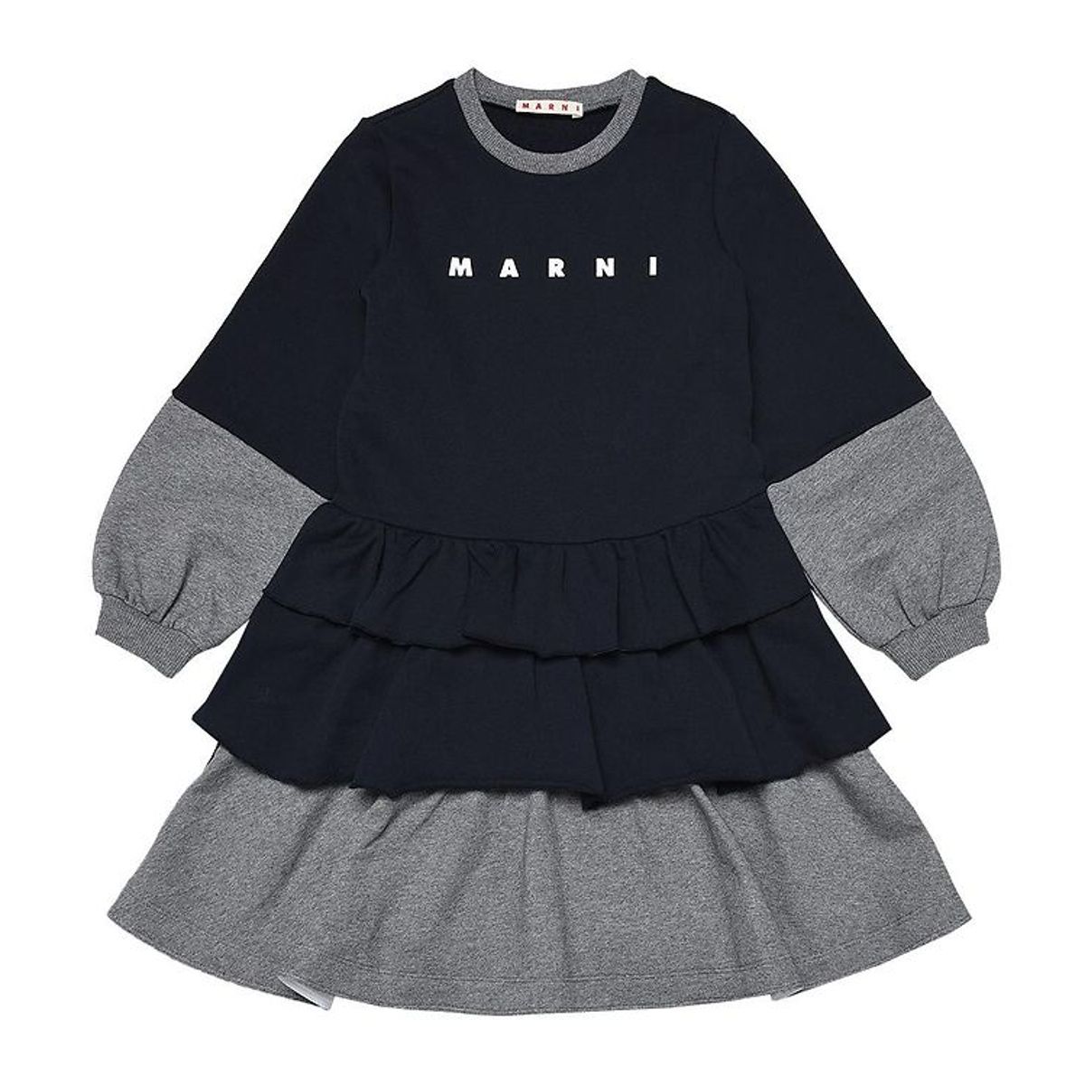 Marni Sweatkjole - Navy/Gråmeleret m. Print