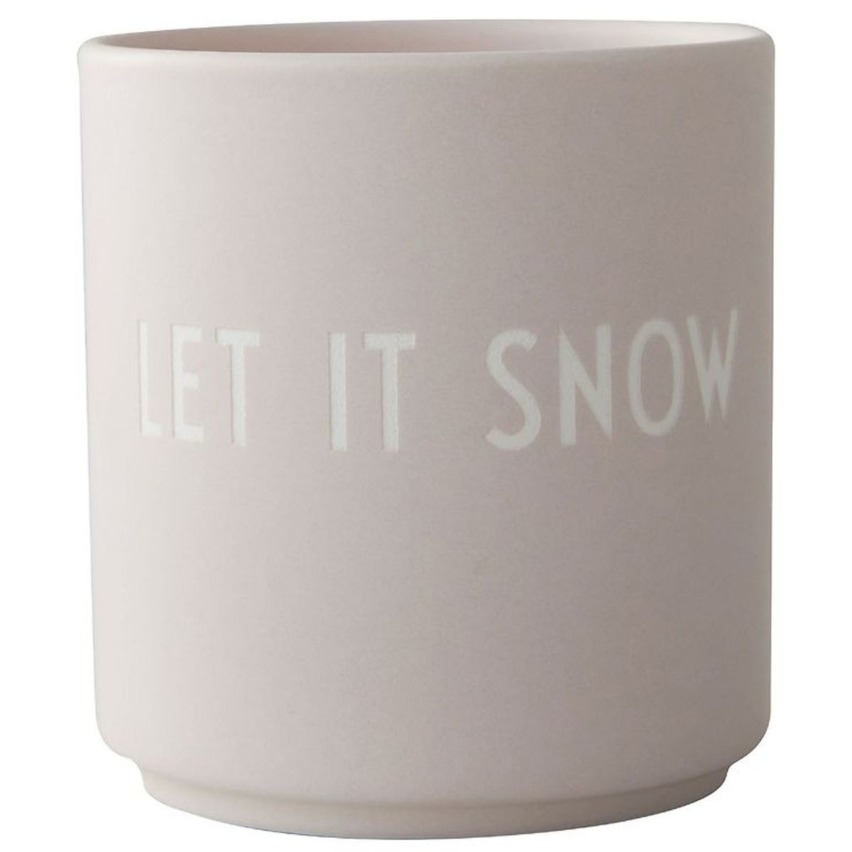 Design Letters Kop - Favorite Cup - Let It Snow - Beige