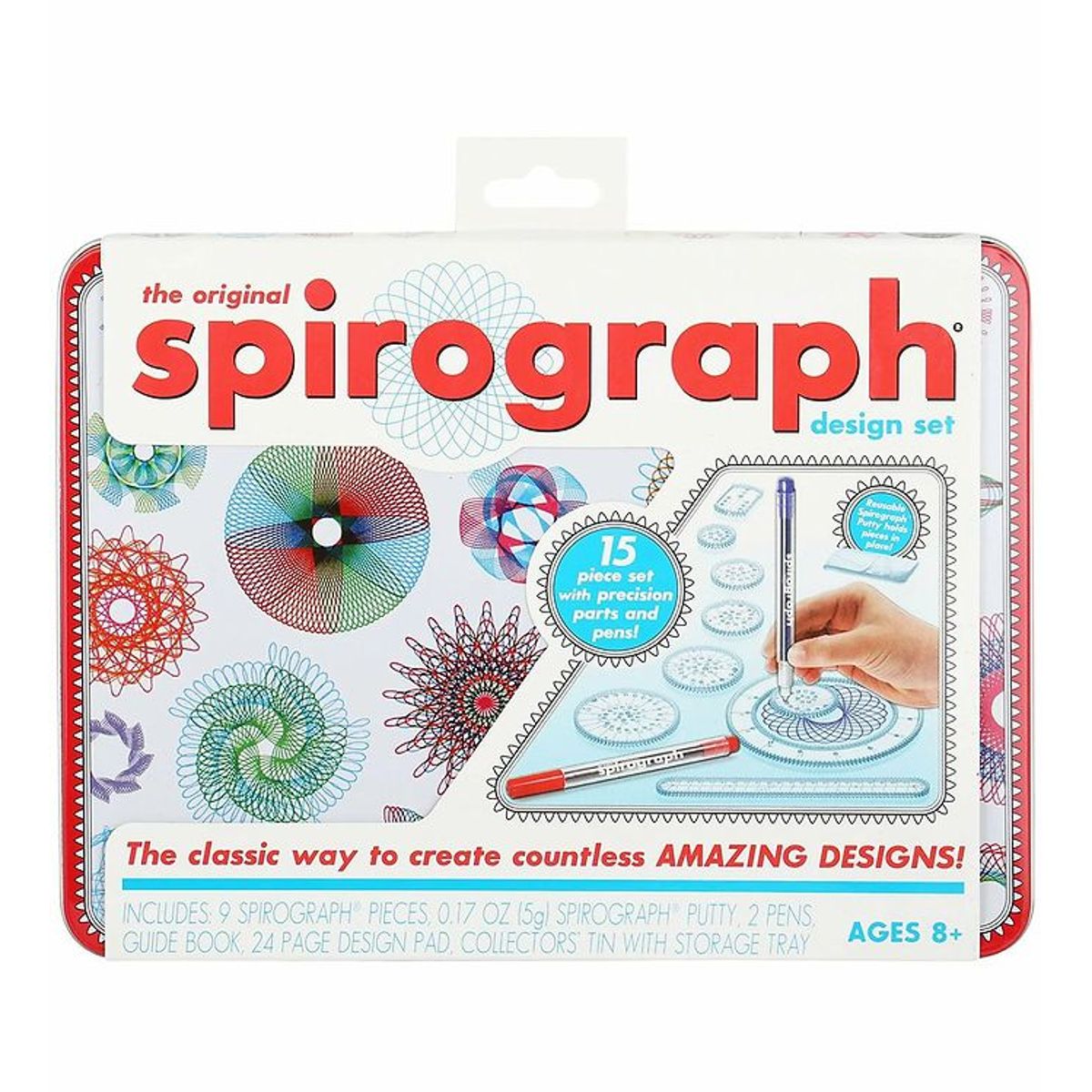 Spirograph Tegnesæt - 15 Dele - Design Set