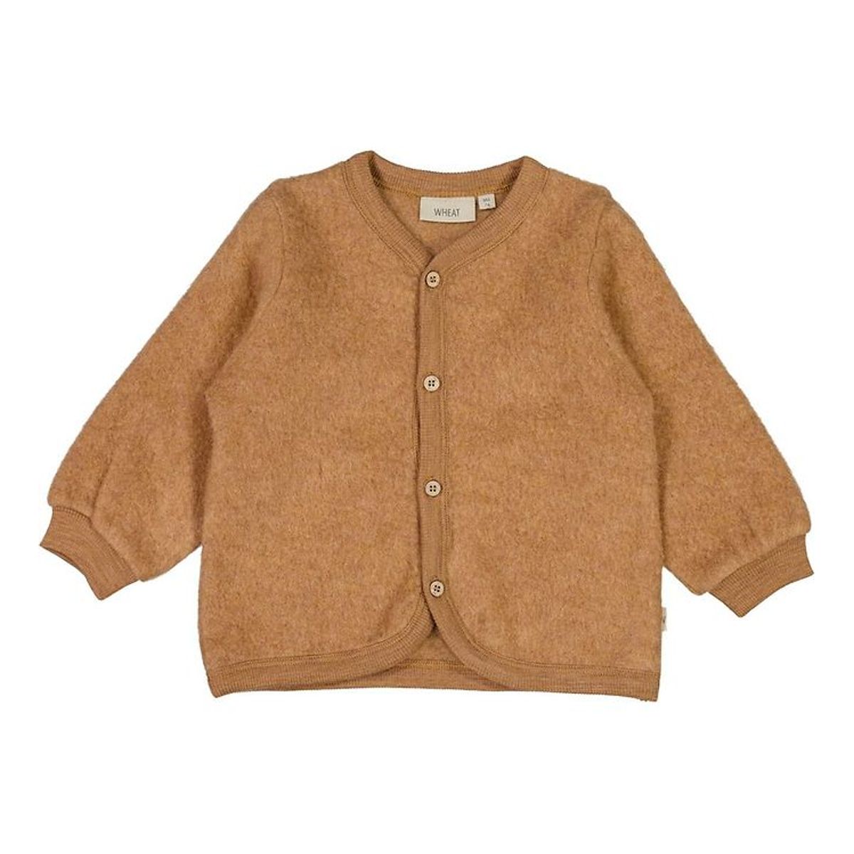 Wheat Cardigan - Uldfleece - Clay Melange