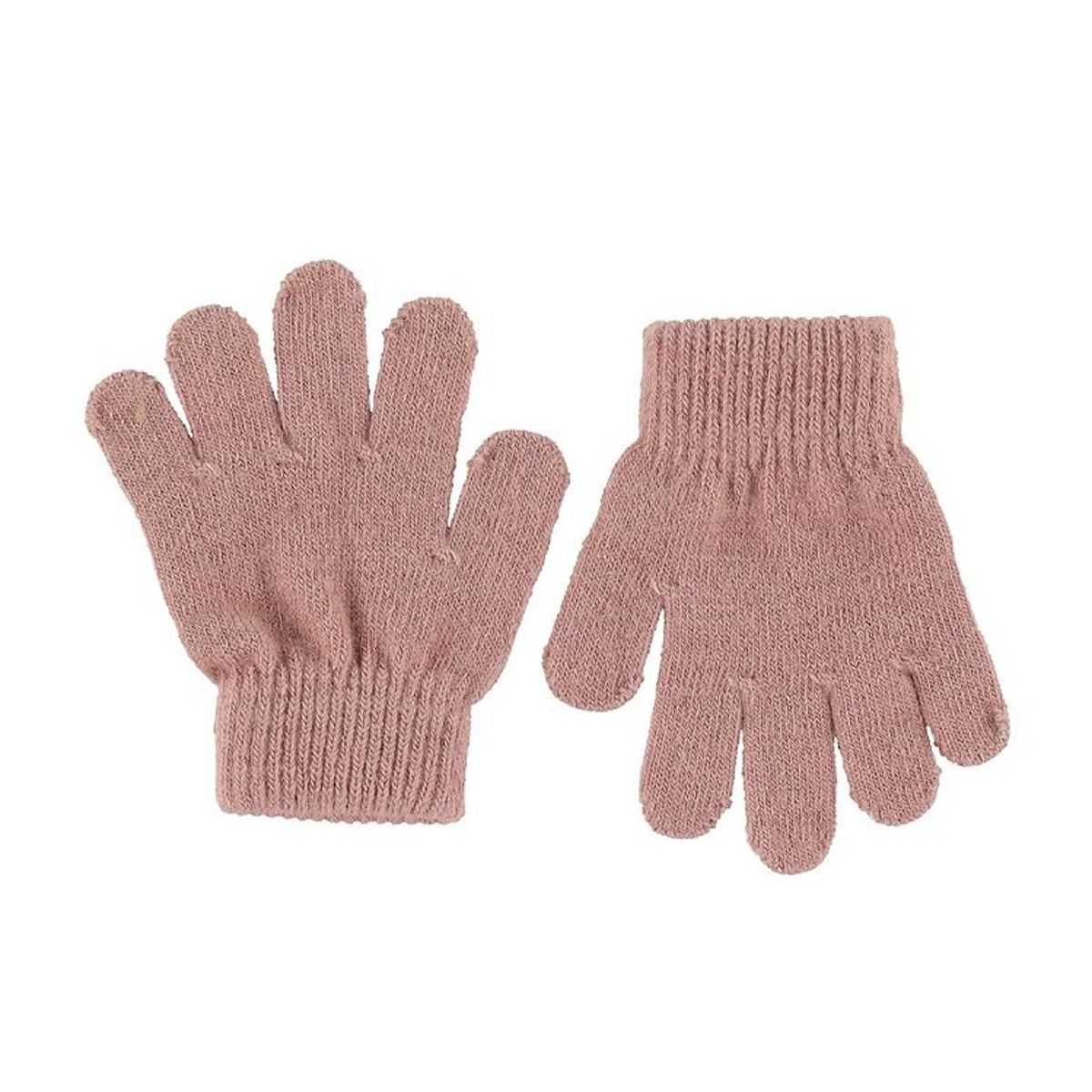 Racing Kids Handsker - Strik - Uld - Dusty Rose