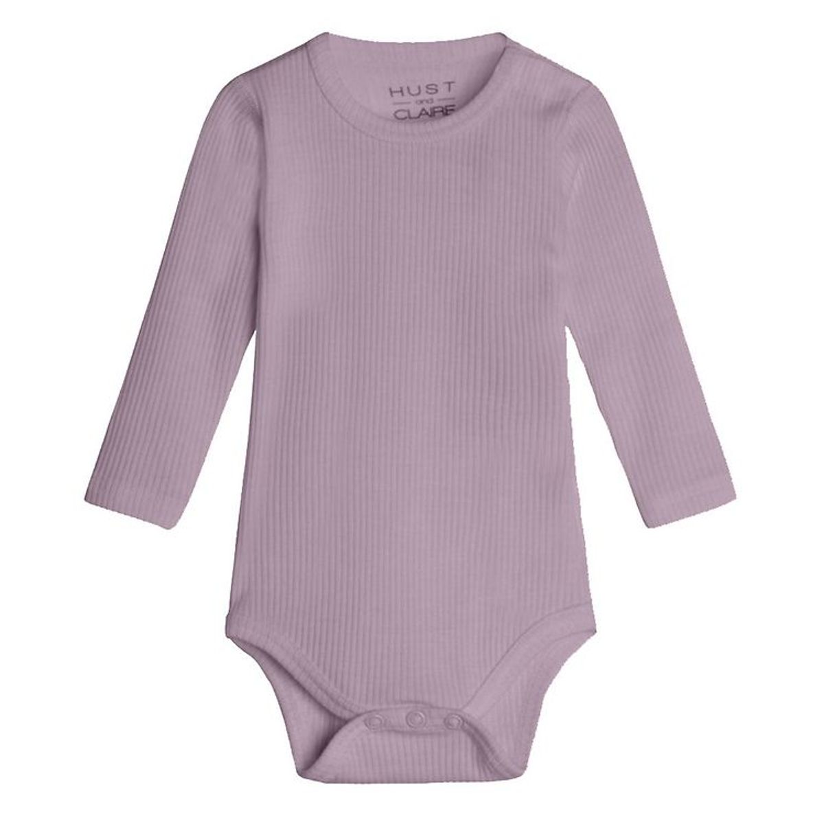 Hust and Claire Body l/æ - Berry - Rib - Uld - Dusty Rose