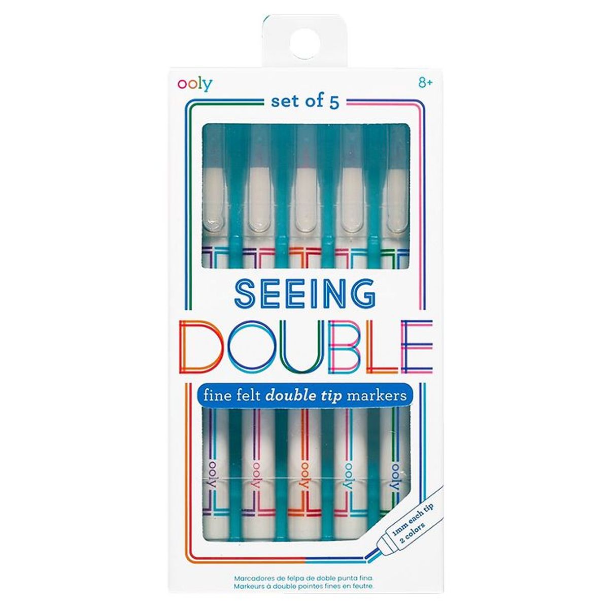 Ooly Tuscher - 5 Stk - Seeing Double Fine Double Tip Markers